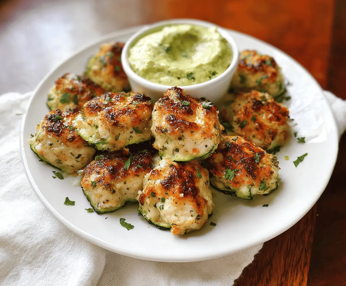 High Protein Chicken Zucchini Poppers Recipe