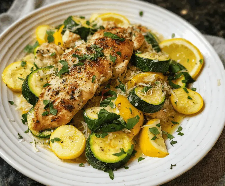 Easy Healthy Chicken Breast with Zucchini and Squash