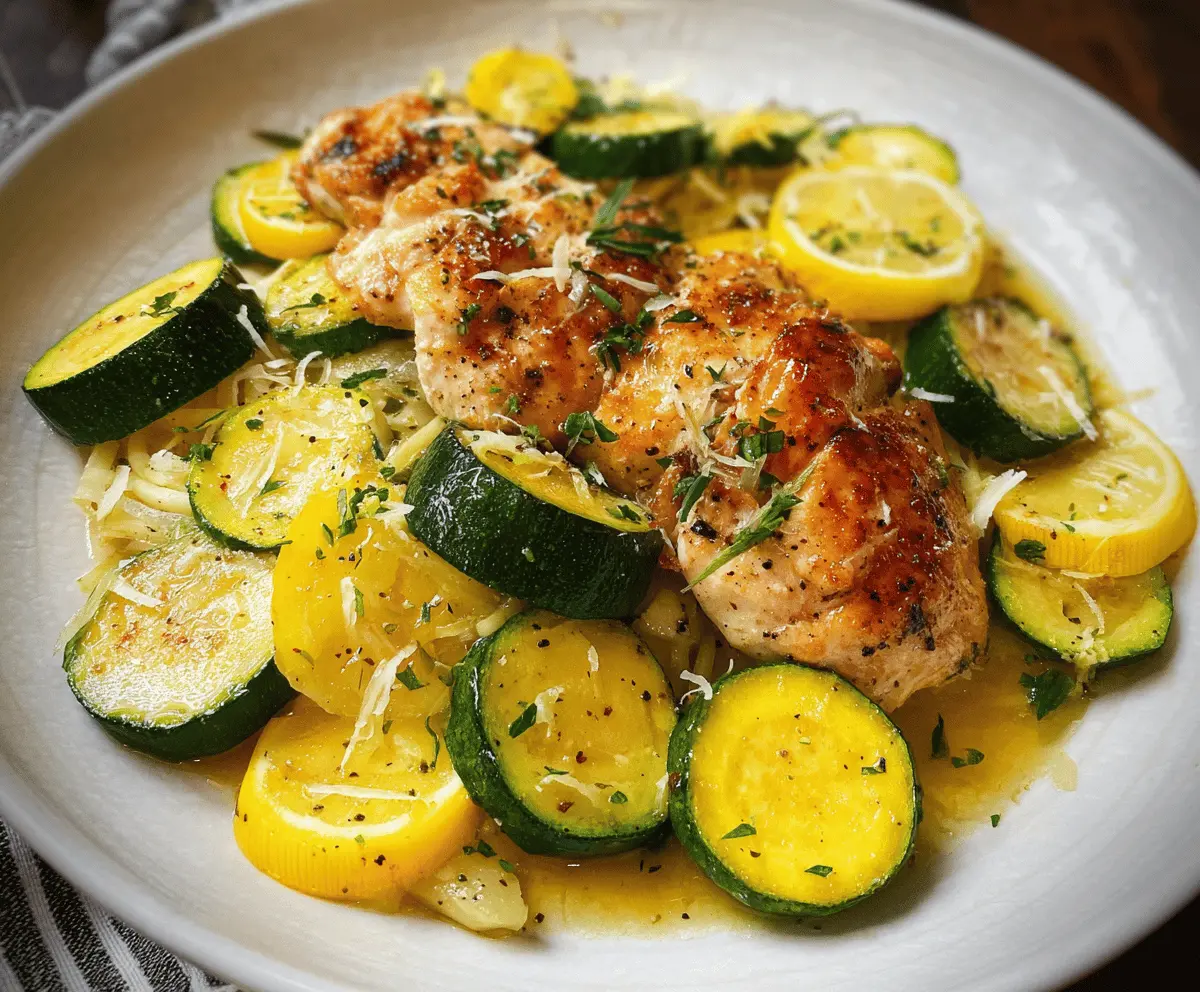 Easy Healthy Chicken Breast with Zucchini and Squash
