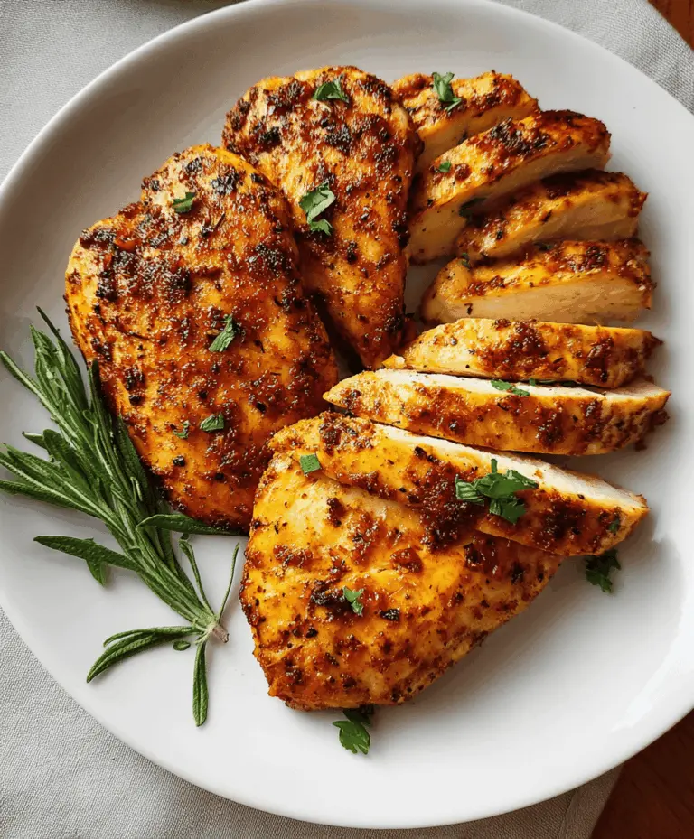 Easy Air Fryer Chicken Breasts Recipe for Juicy Meat