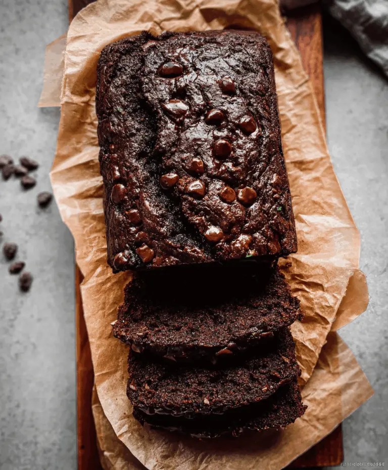 Moist Chocolate Zucchini Bread Recipe