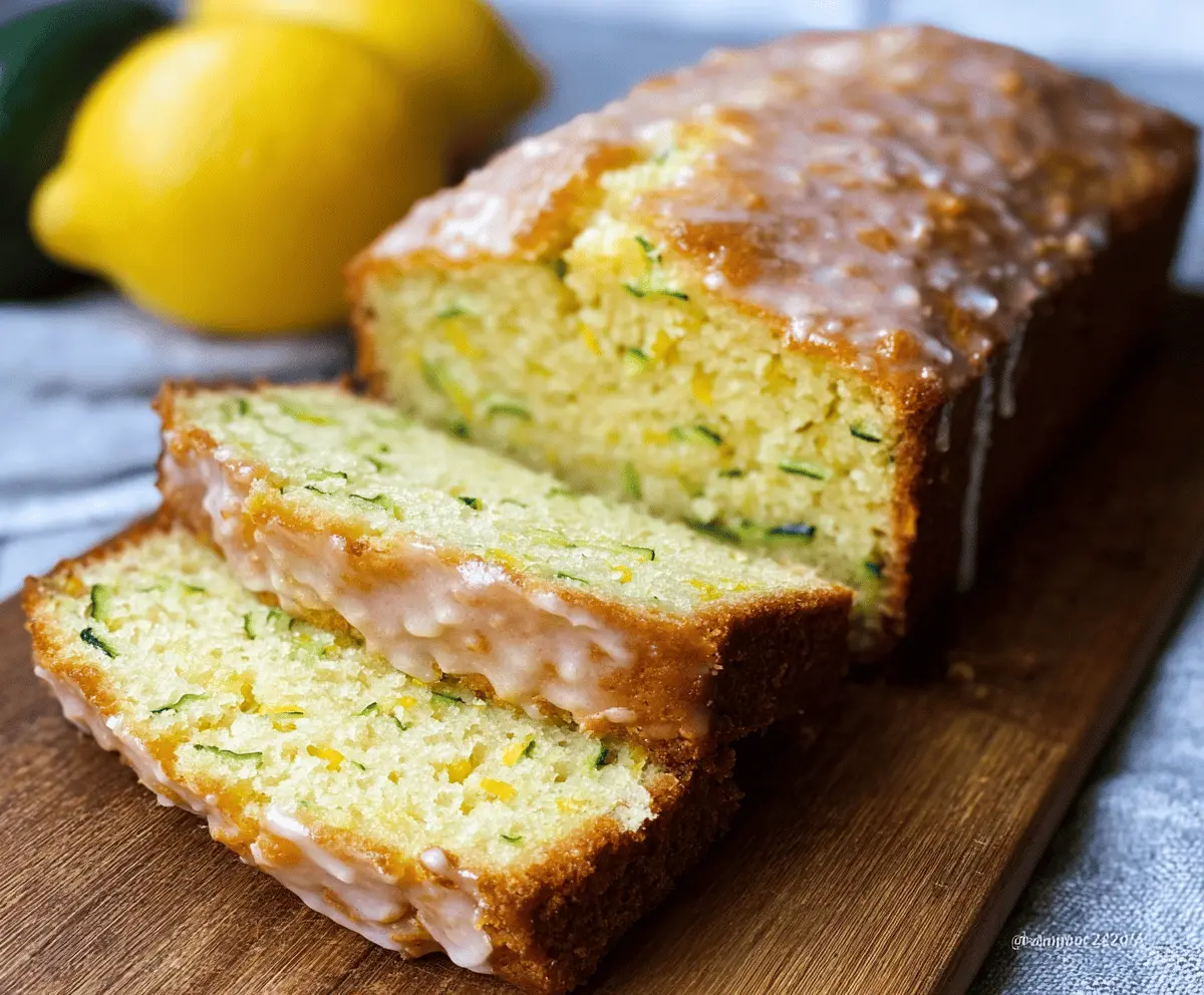 Moist Lemon Zucchini Bread Recipe