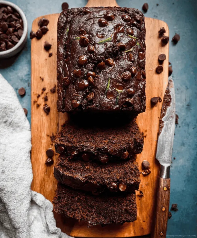 Healthy Chocolate Zucchini Bread Recipe