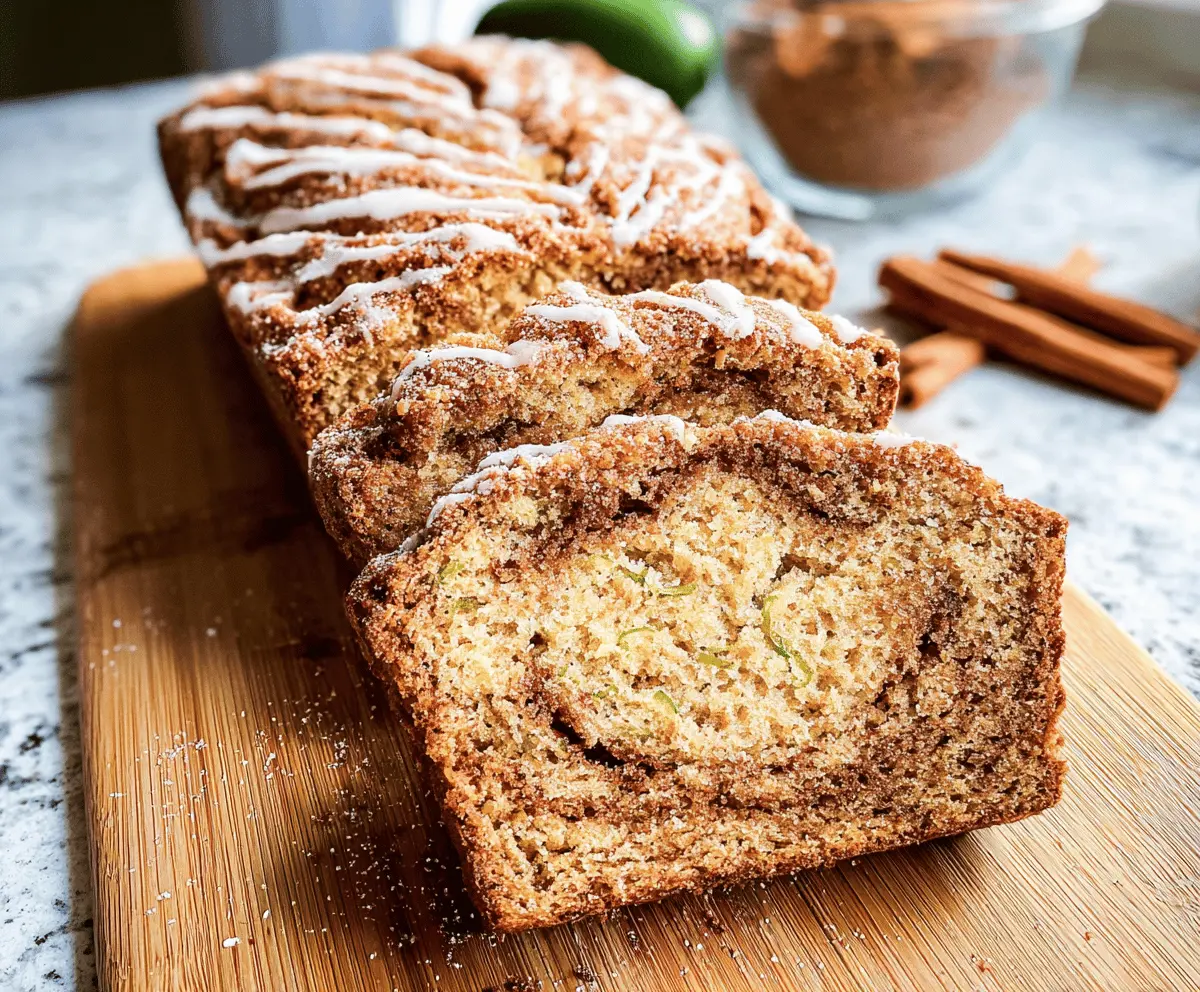 Moist Cinnamon Swirl Zucchini Bread Recipe