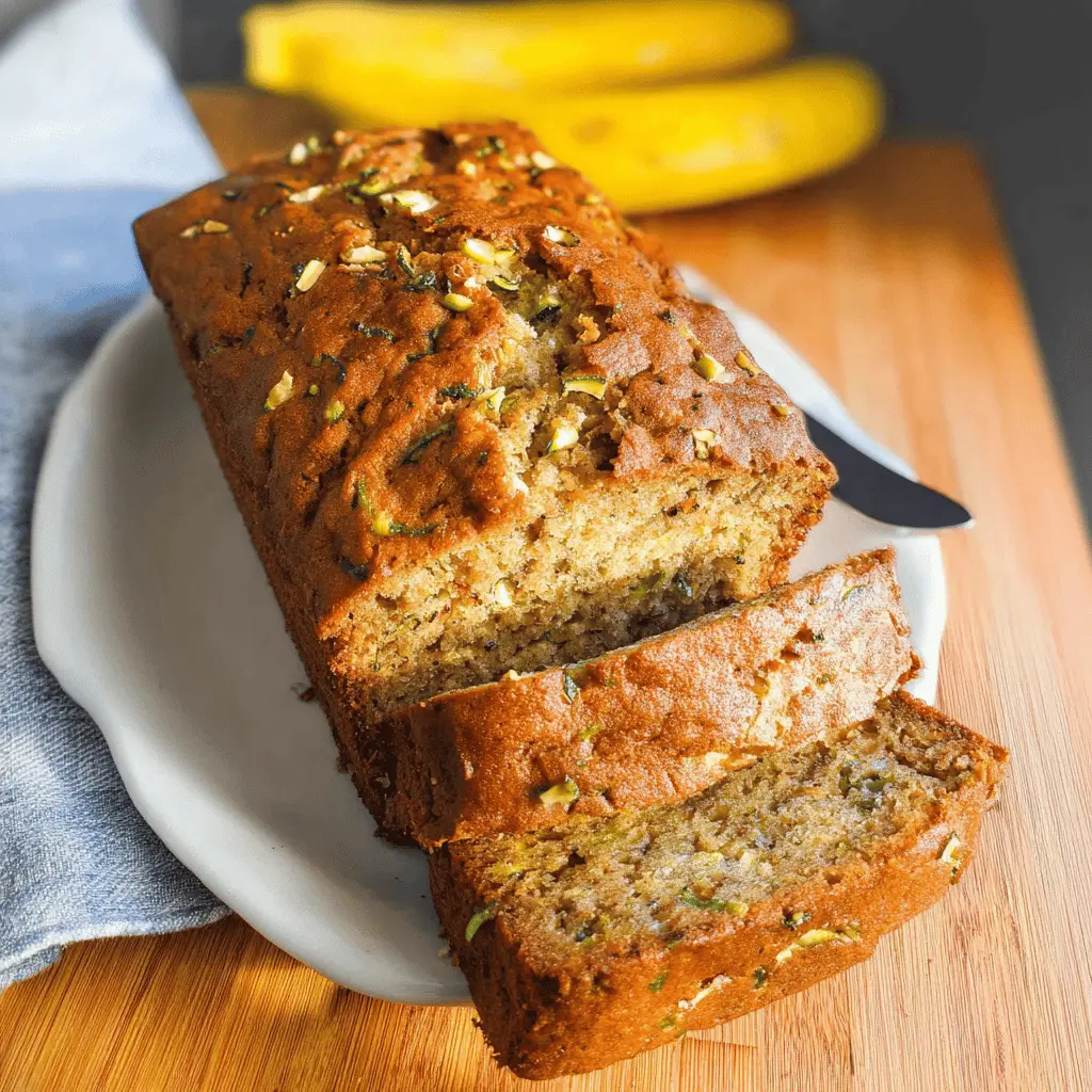 Moist Zucchini Banana Bread Recipe