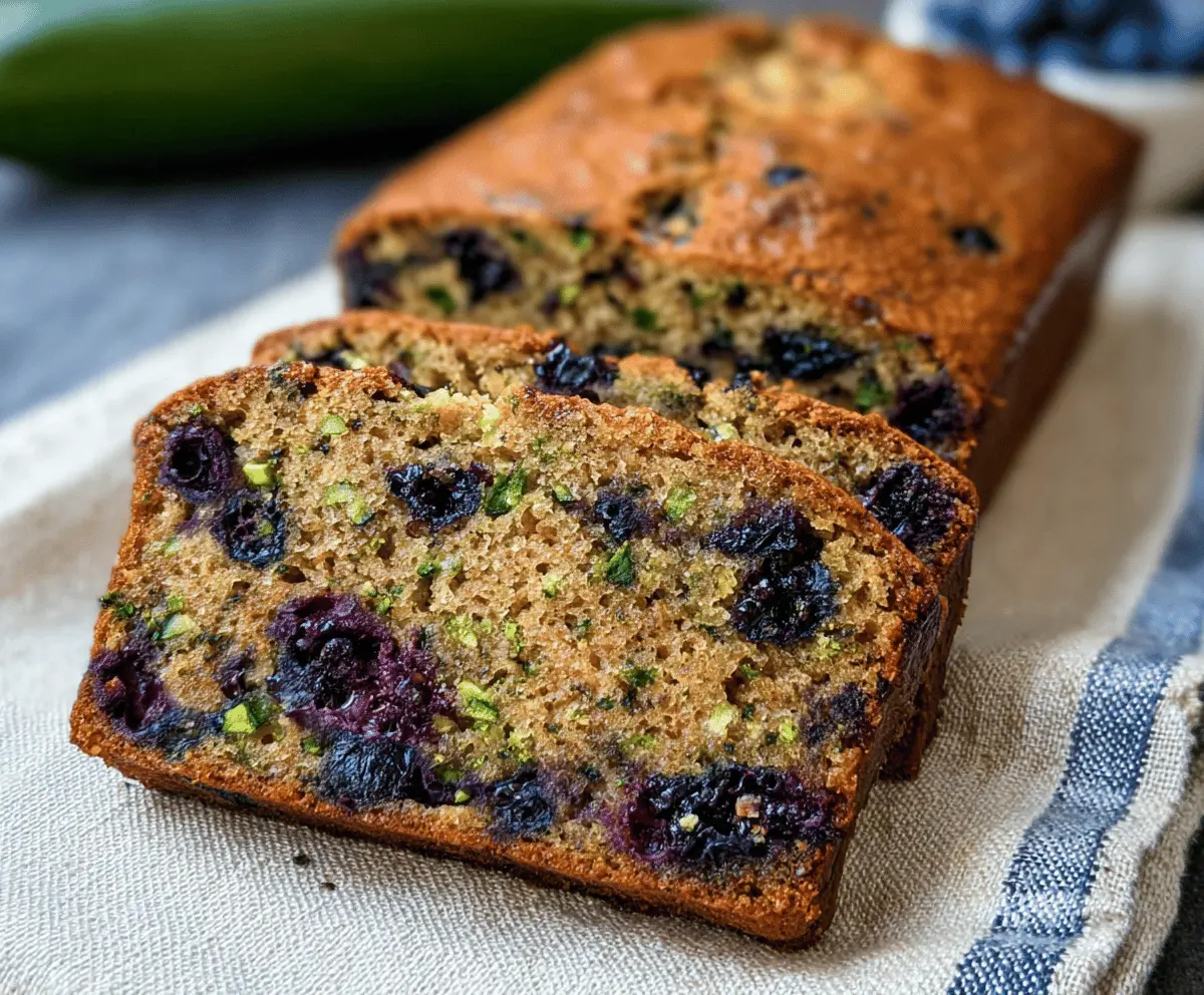 Moist Blueberry Zucchini Bread Recipe