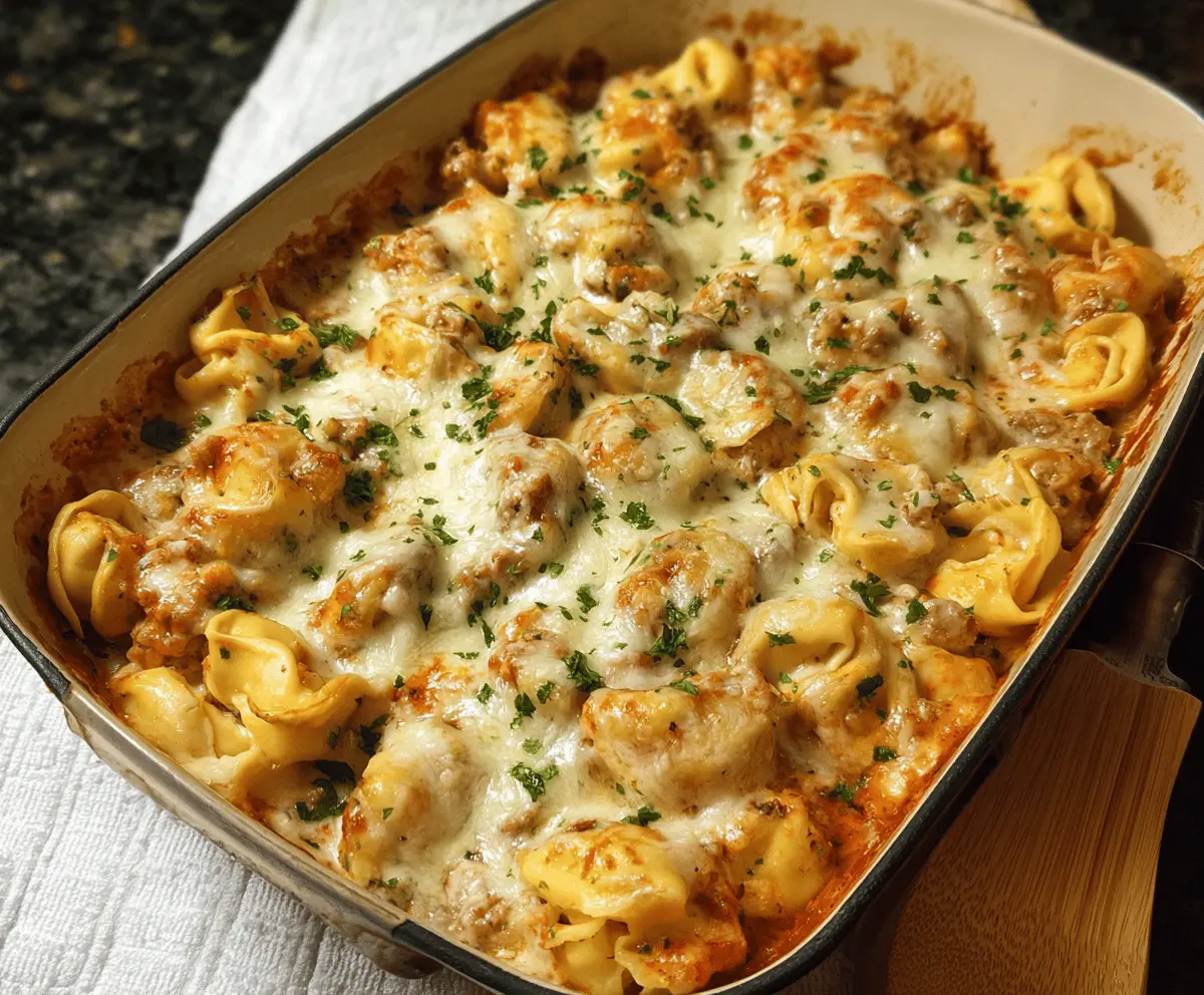 Alfredo Tortellini Bake