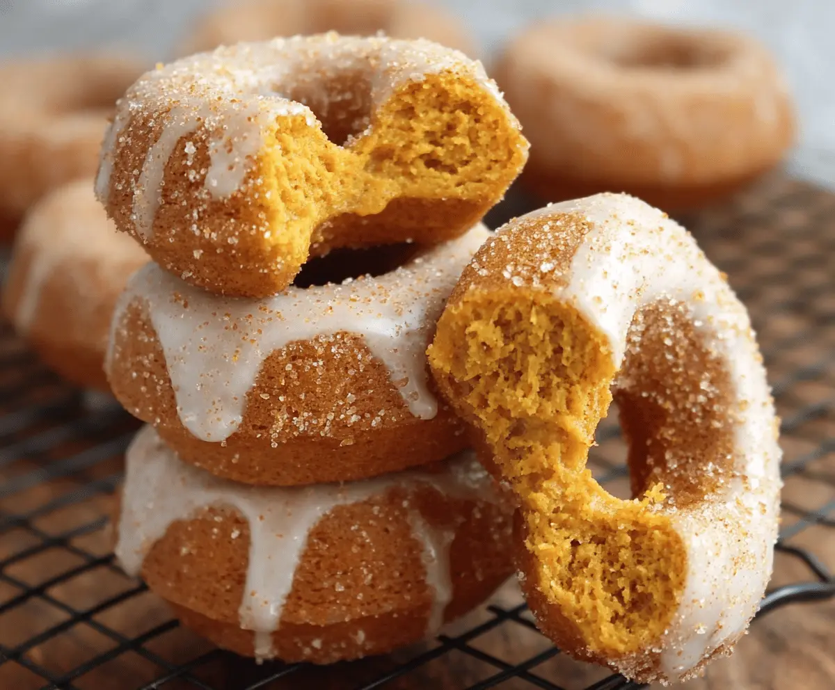 Baked Pumpkin Cake Donuts