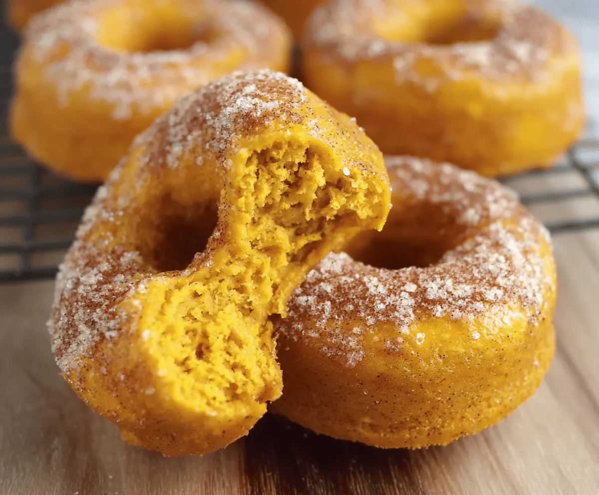 Baked Pumpkin Cake Donuts