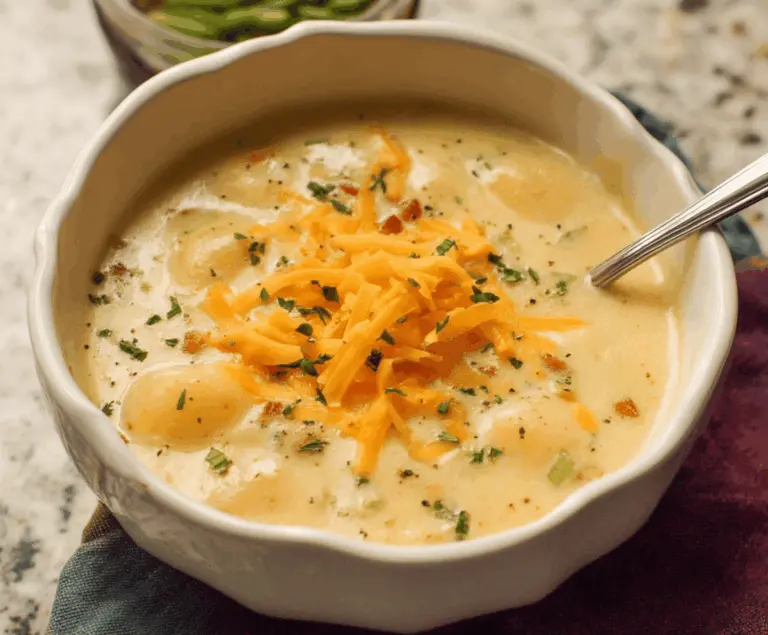 Cheddar Garlic Herb Potato Soup