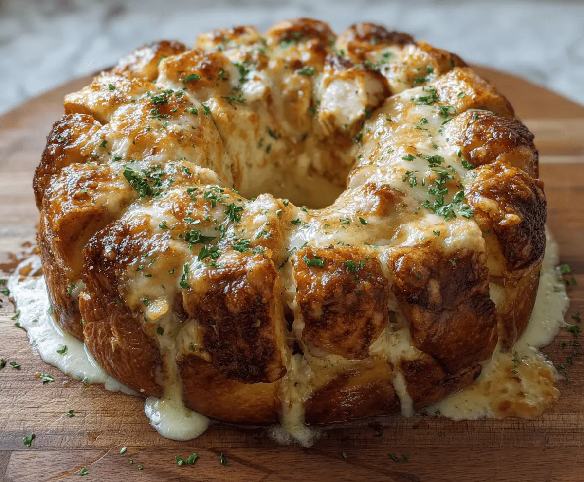 Chicken Alfredo Monkey Bread