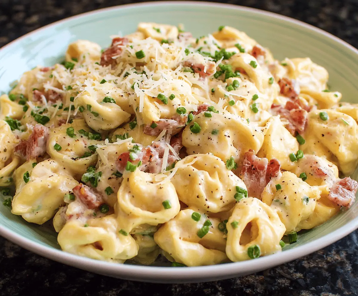 Creamy Tortellini Carbonara