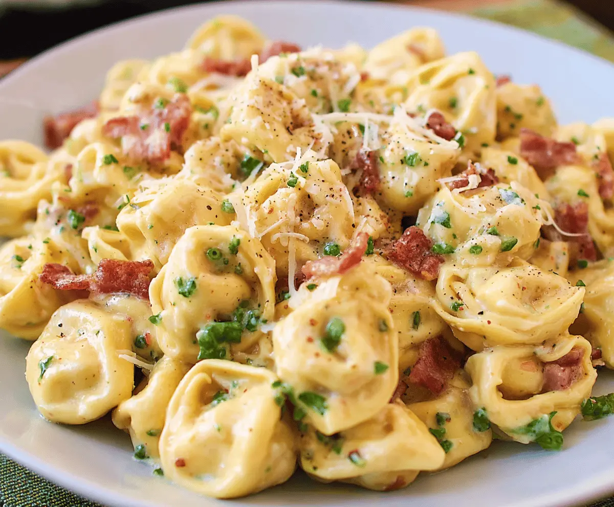 Creamy Tortellini Carbonara