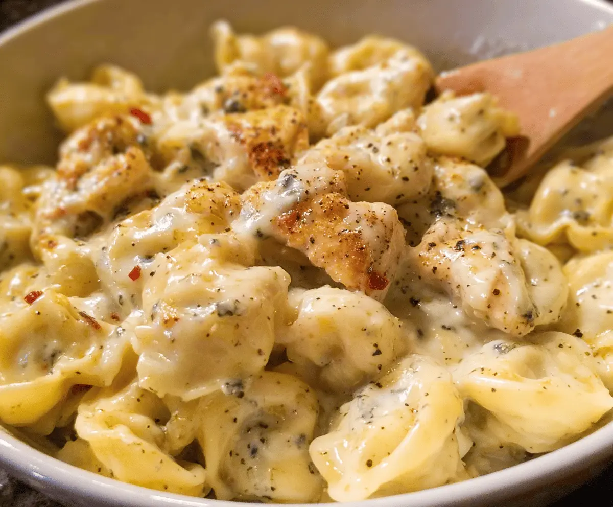 Garlic Parmesan Chicken Tortellini