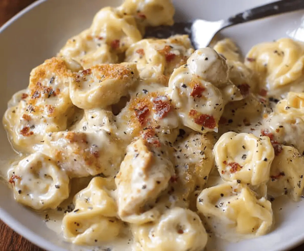 Garlic Parmesan Chicken Tortellini