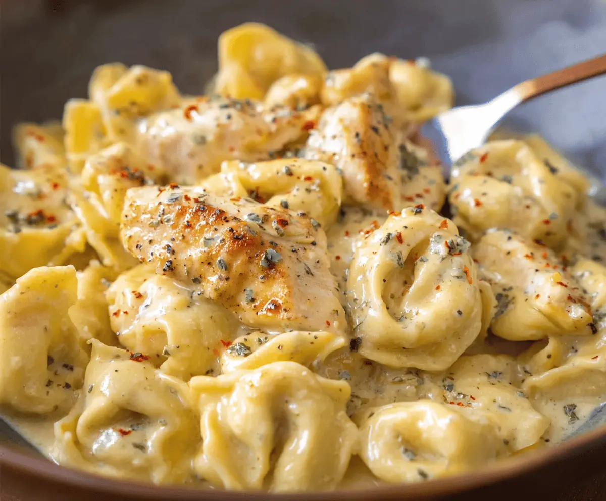 Garlic Parmesan Chicken Tortellini