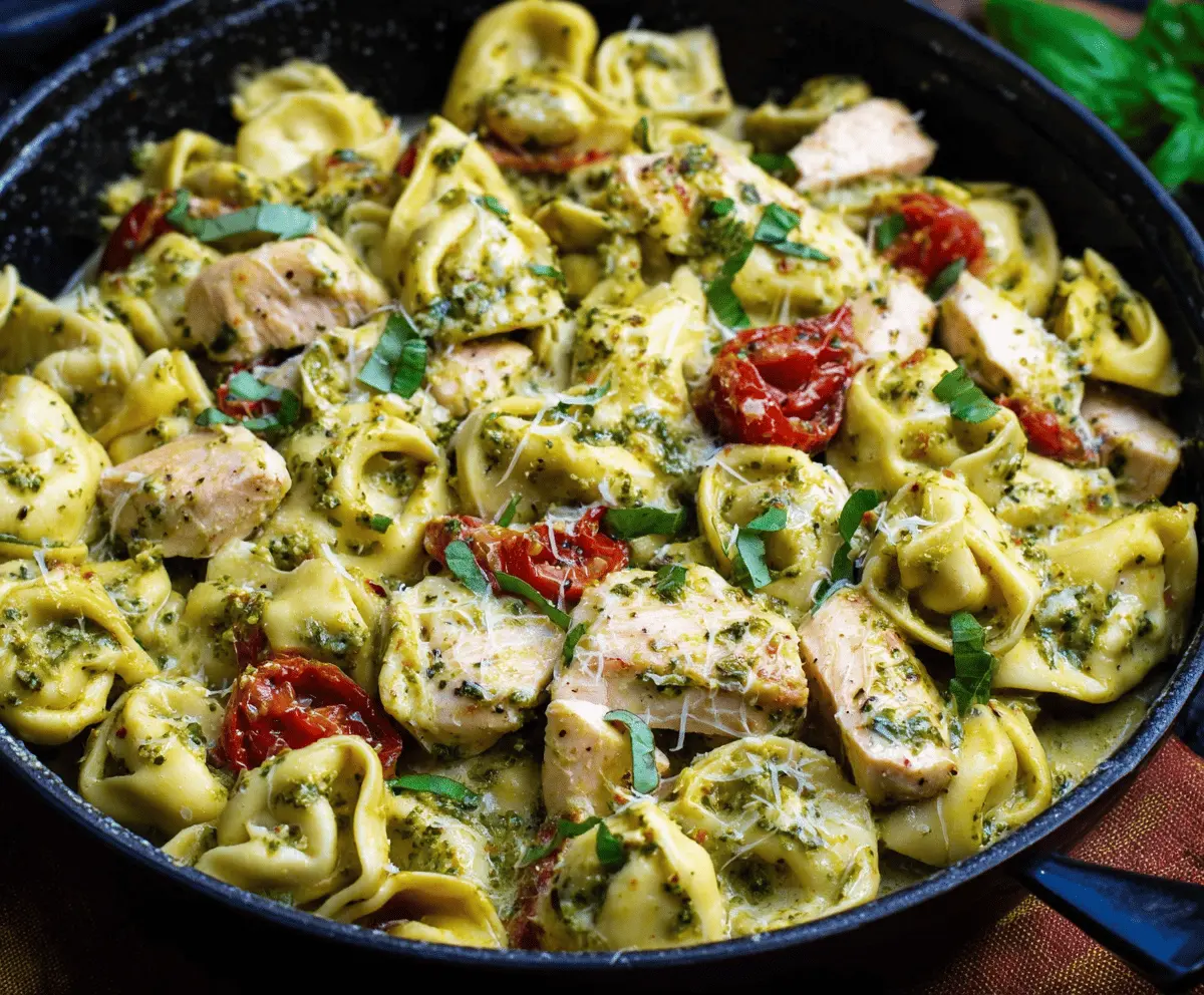 Pesto Chicken Tortellini