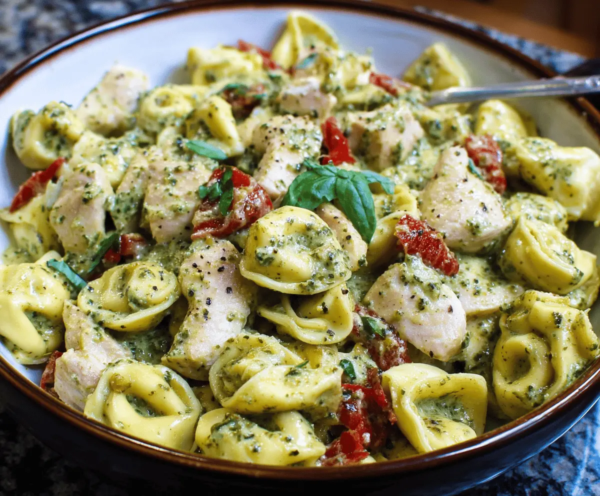 Pesto Chicken Tortellini