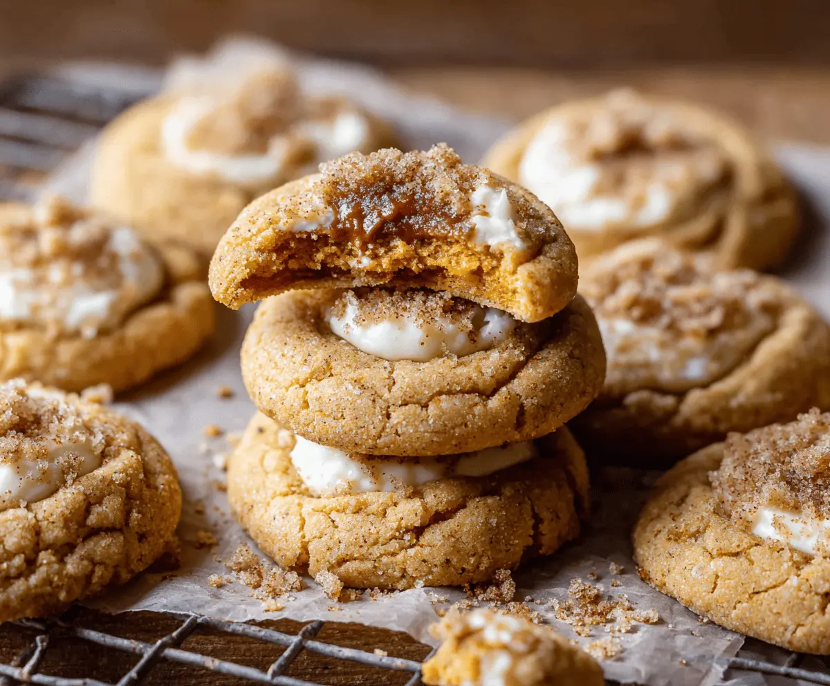 Pumpkin Cheesecake Cookies