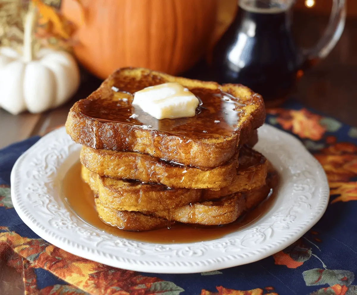 Pumpkin french toast