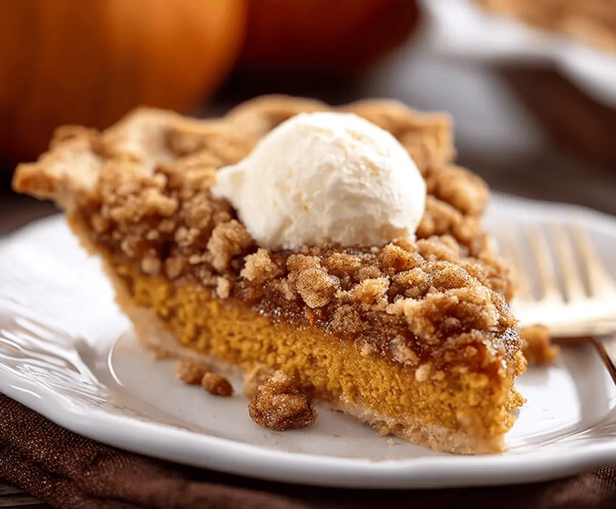 Pumpkin Pie Crisp with Cinnamon Streusel