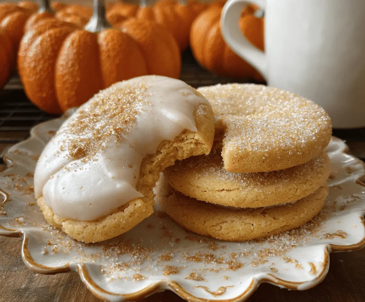 Pumpkin Spice Sugar Cookies