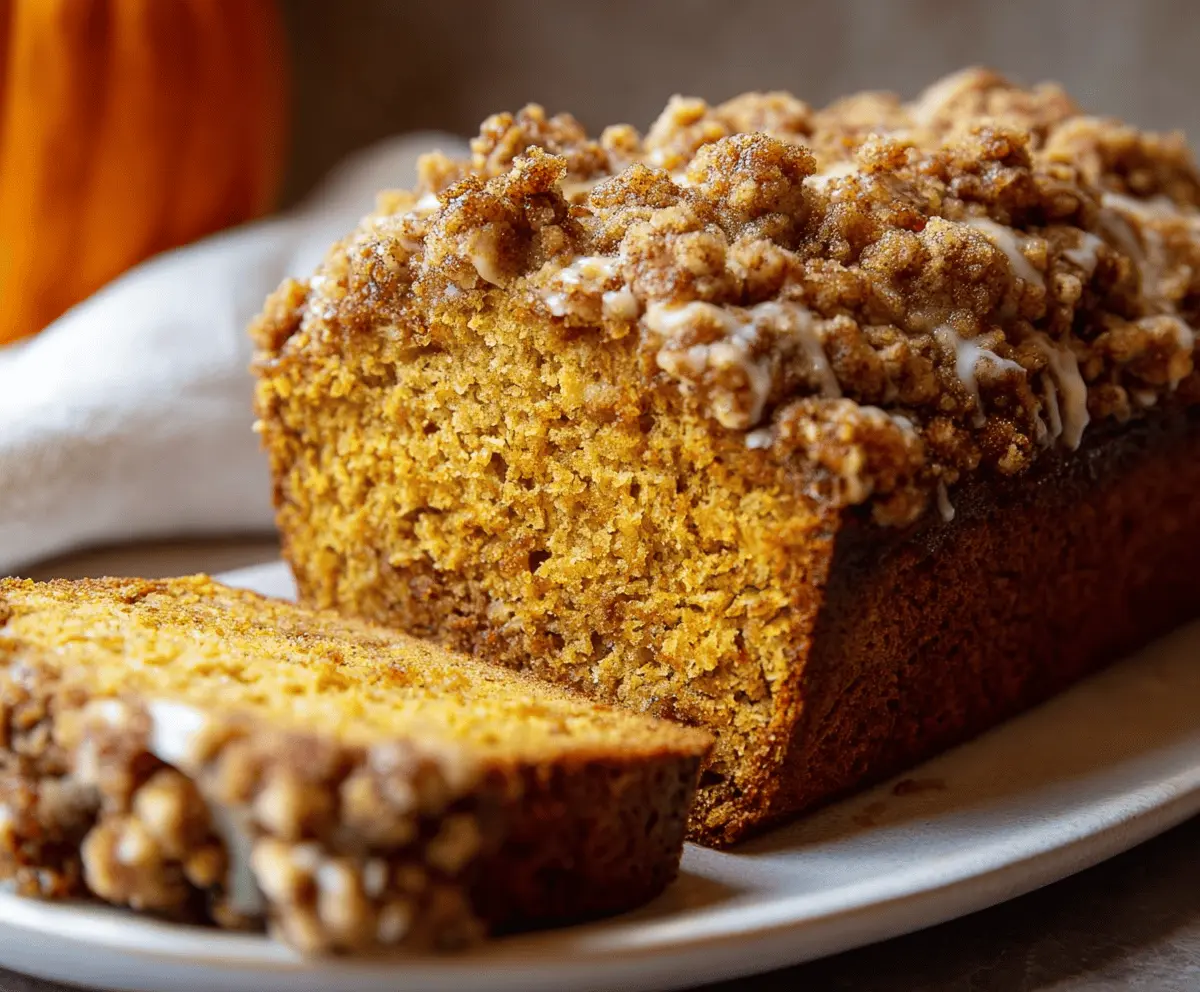 Pumpkin Streusel Bread