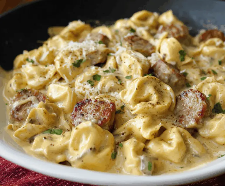 Sausage Tortellini Alfredo