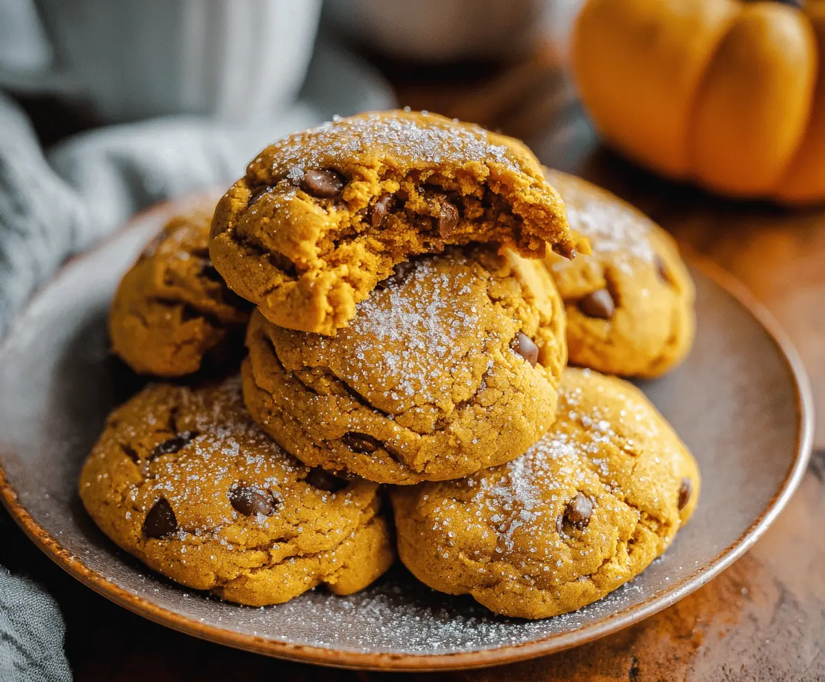 Soft Pumpkin Pie Cookies