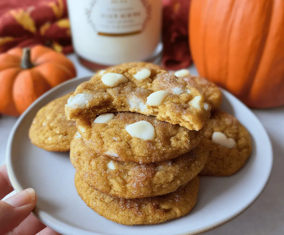 White Chocolate Pumpkin Snickerdoodles