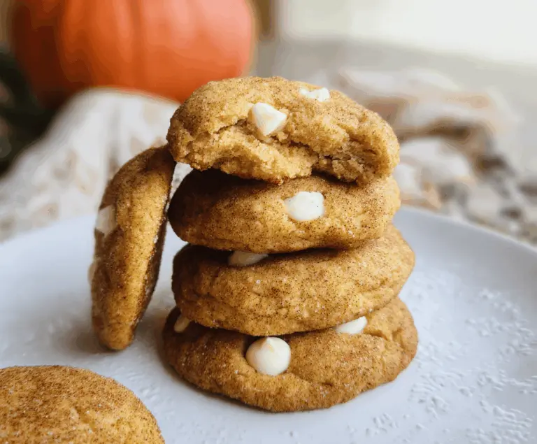 White Chocolate Pumpkin Snickerdoodles