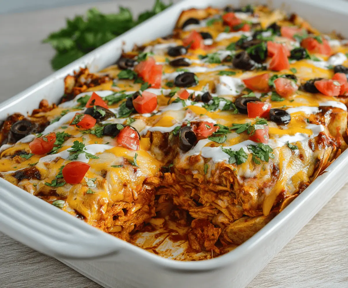 Chicken Burrito Casserole
