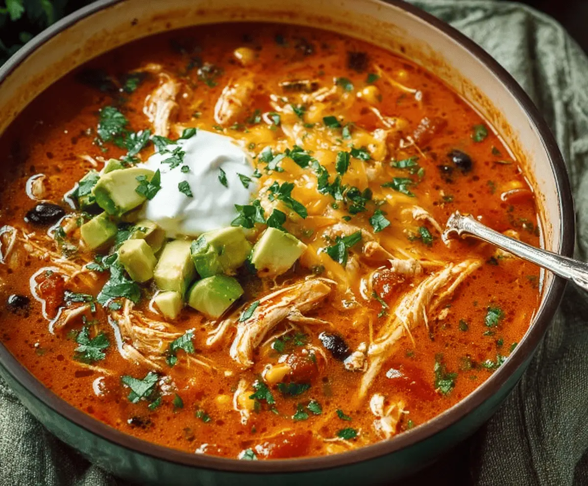 Chicken Enchilada Soup