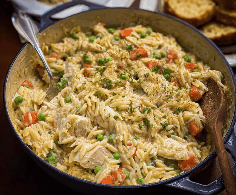 Cozy Chicken Pot Pie Orzo