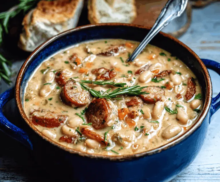 Creamy Bean Soup with Sausage