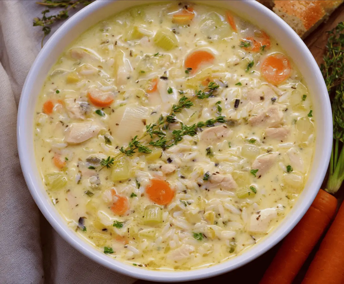 Creamy Chicken and Rice Soup