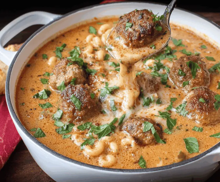 Creamy Italian Meatball Soup Creation