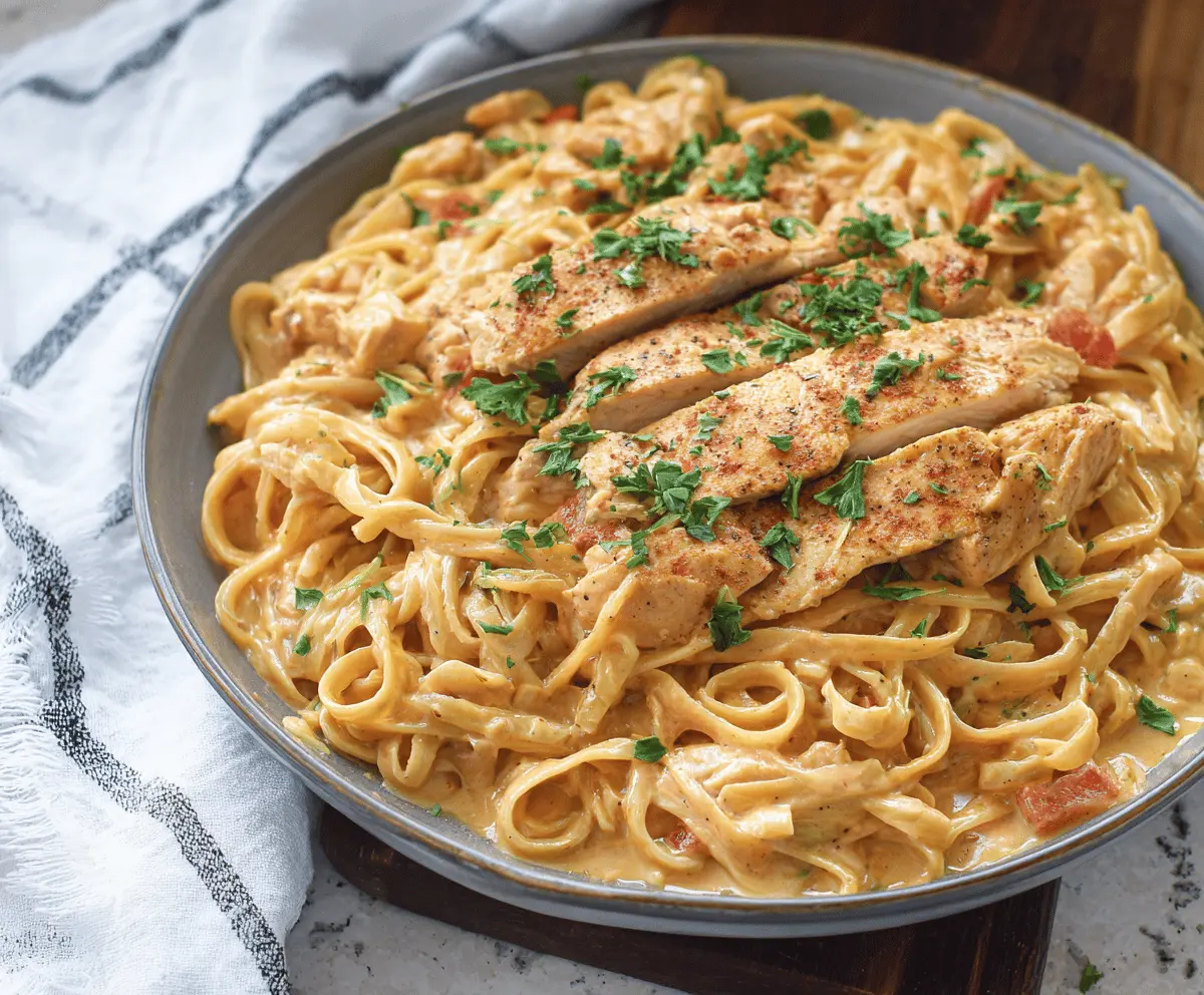 Easy Crock Pot Creamy Cajun Chicken Pasta Recipe