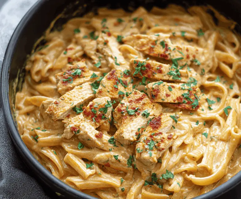 Crock pot creamy cajun chicken pasta