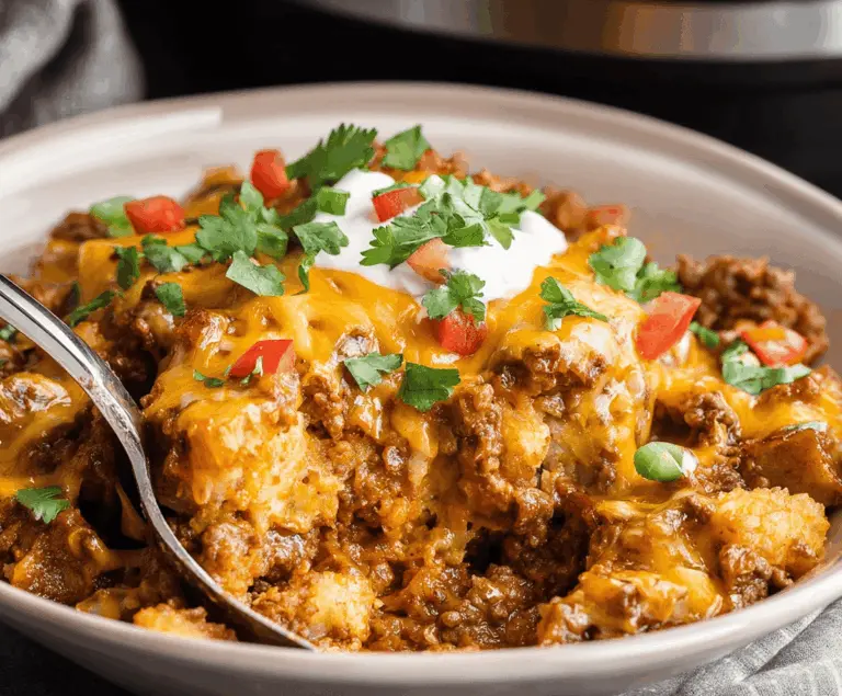 Crockpot Taco Casserole