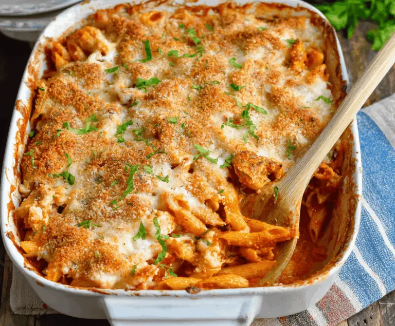 Dump-and-Bake Chicken Parmesan Casserole