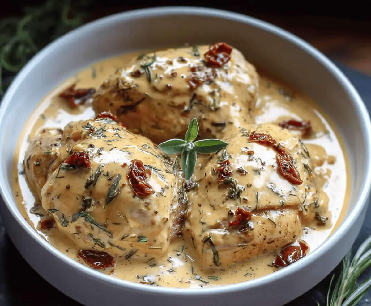 Dump & Go Marry Me Chicken (Crockpot)