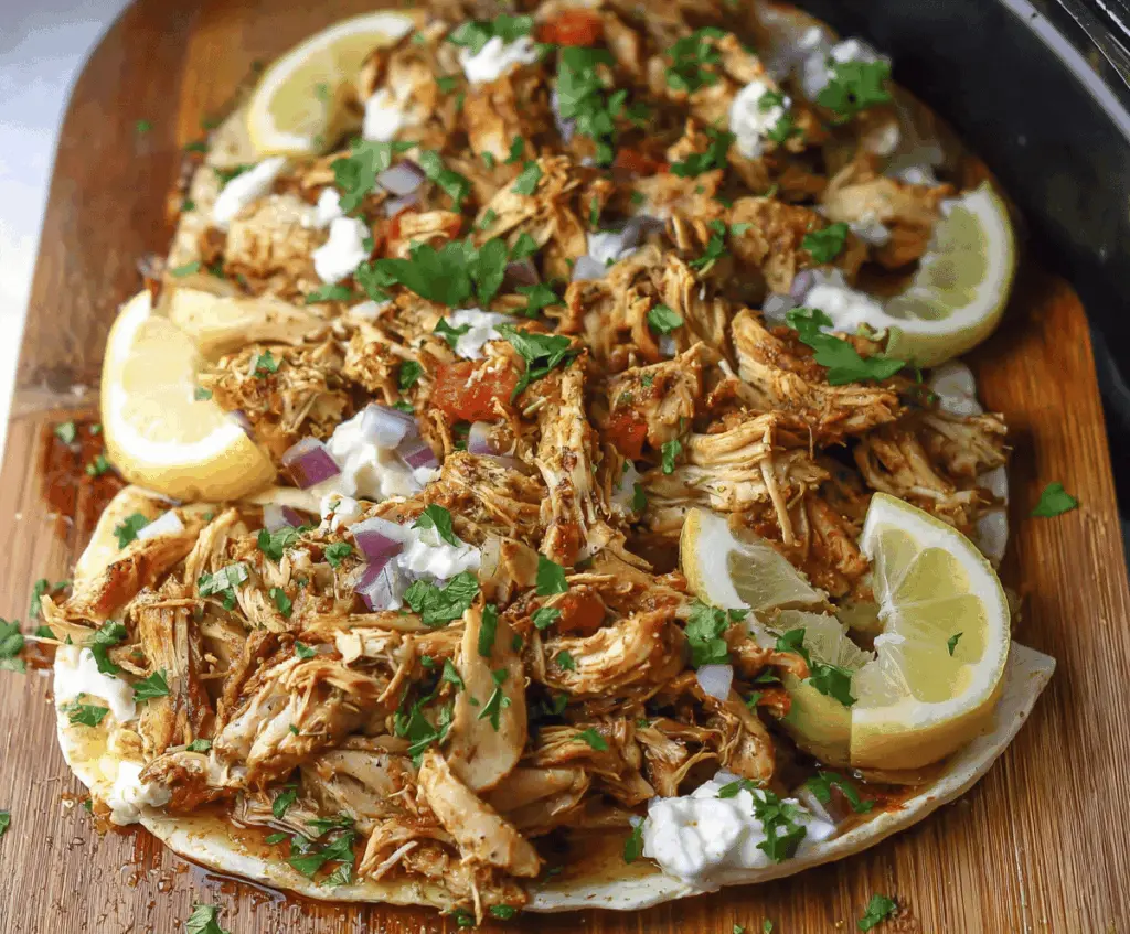 Easy Slow Cooker Chicken Shawarma Recipe