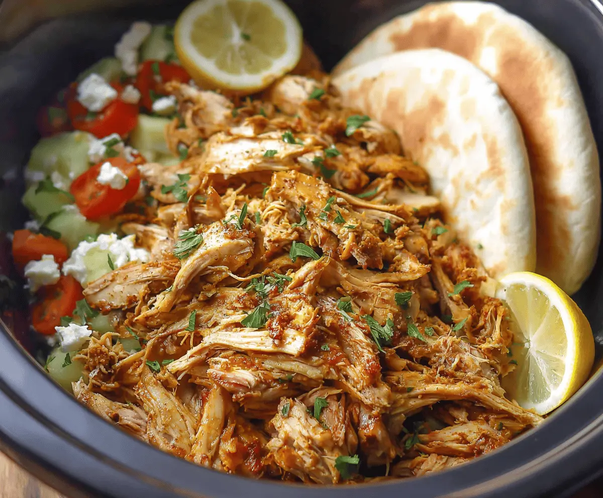 Easy Slow Cooker Chicken Shawarma Recipe - Tender & Flavorful Middle Eastern Chicken