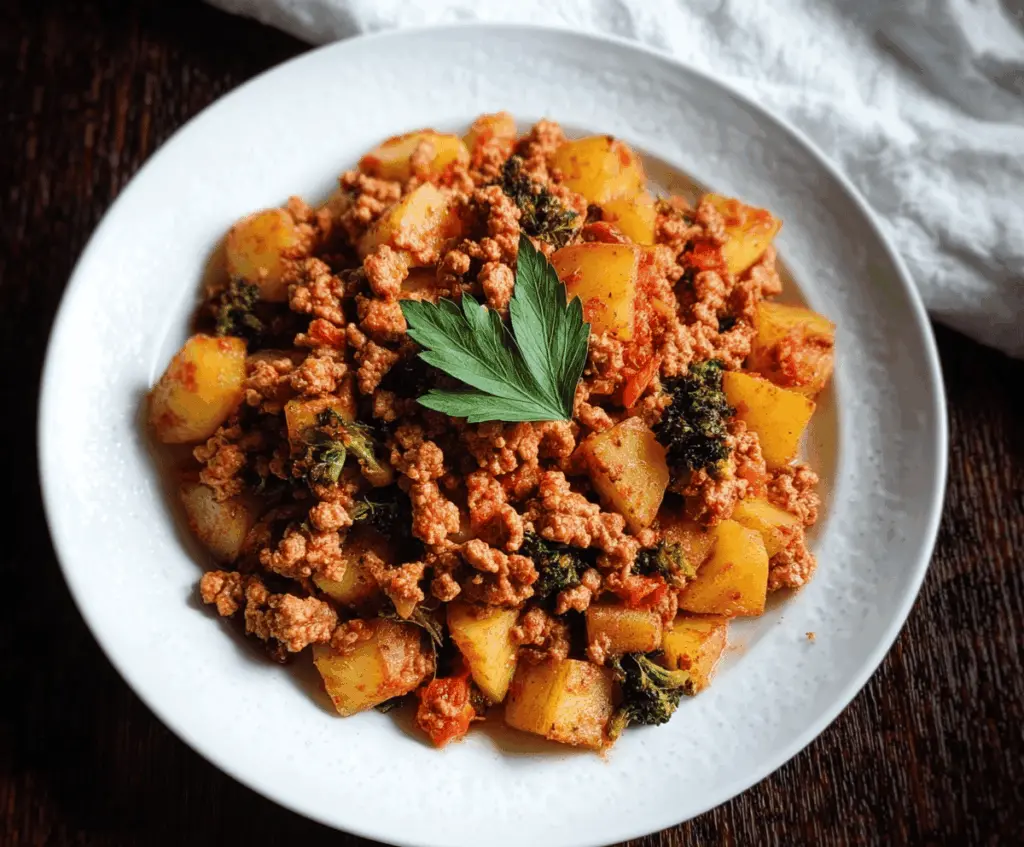 Ground Turkey with Potatoes