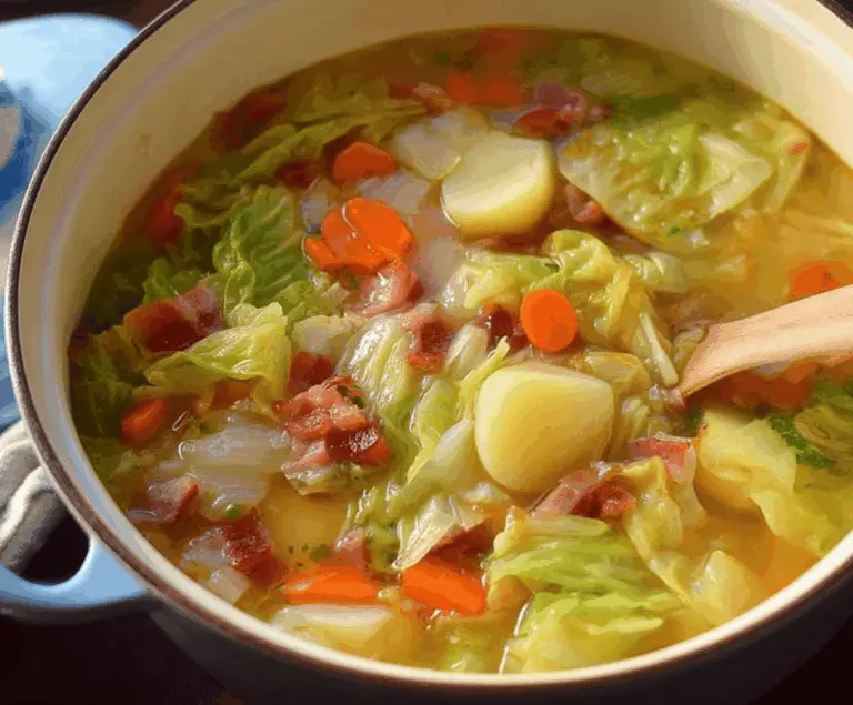 Irish Bacon, Cabbage, and Potato Soup Recipe