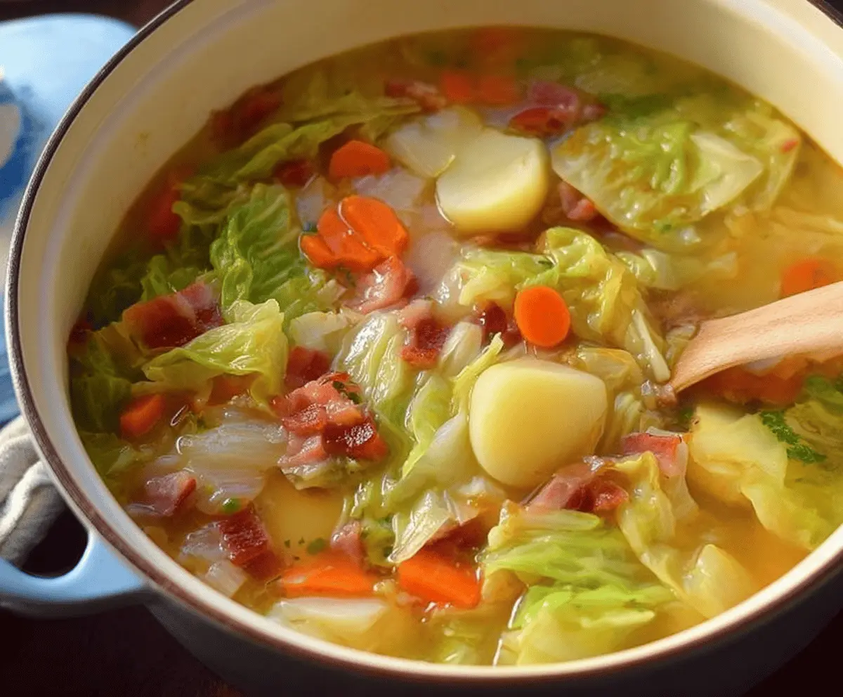 Irish Bacon, Cabbage, and Potato Soup Recipe