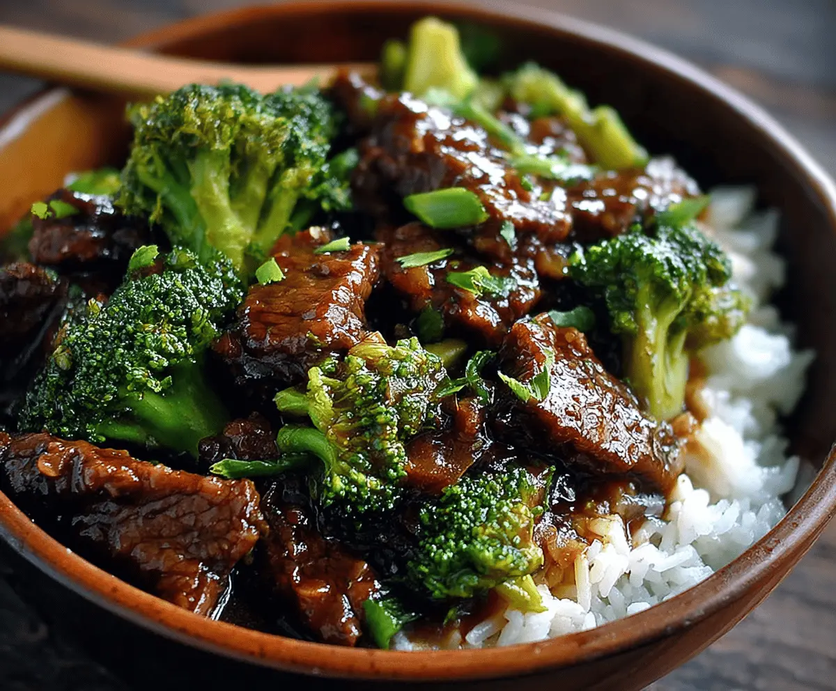 Crock Pot Beef & Broccoli