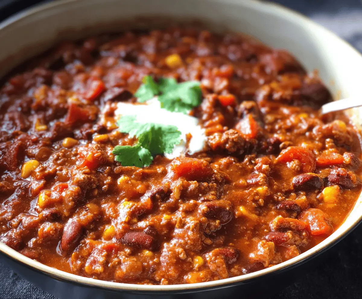Mouthwatering Slow-Cooker Chili