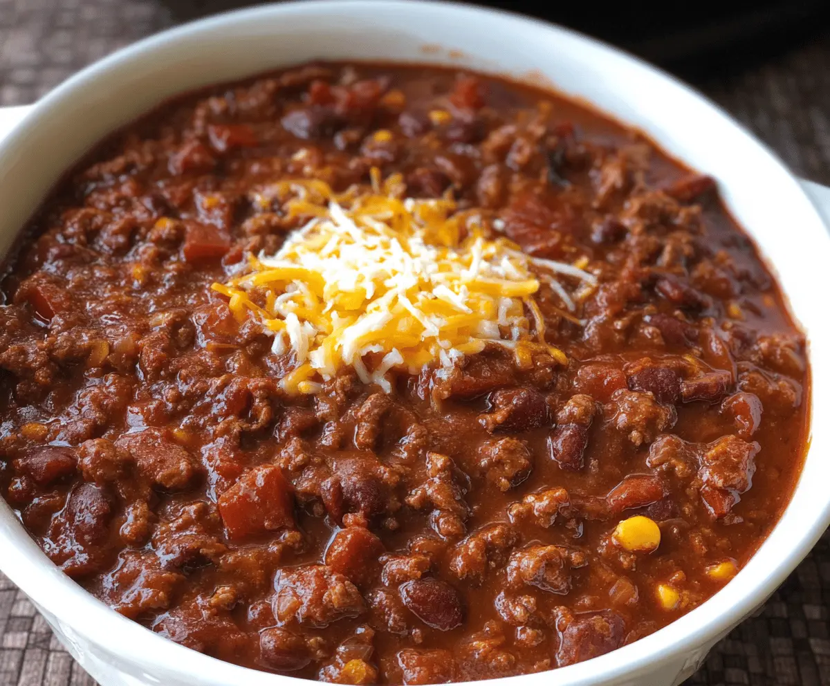 Mouthwatering Slow-Cooker Chili